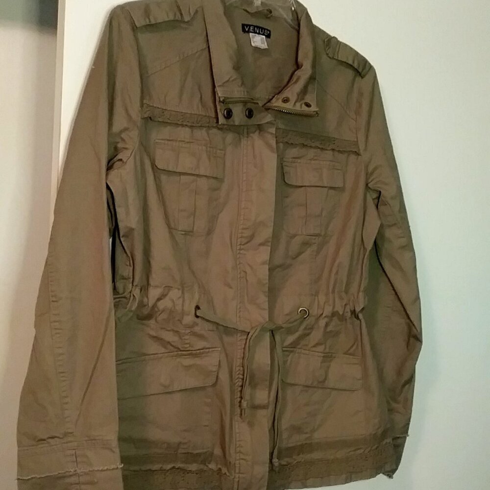 Venus Olive Green Cargo Jacket M